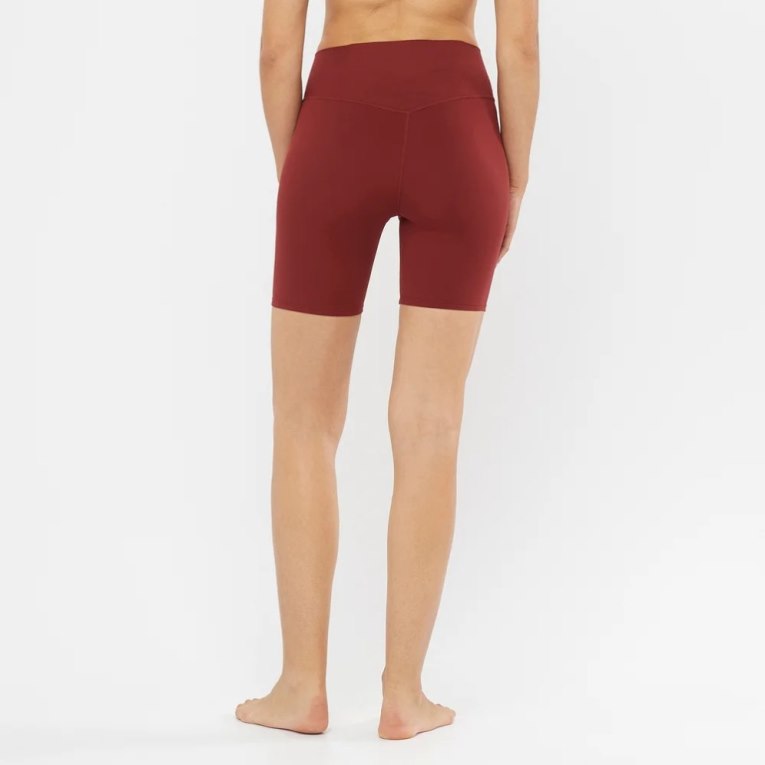 Red Salomon Cross Multi 7'' Short Women's Running Tights | PH 36098K